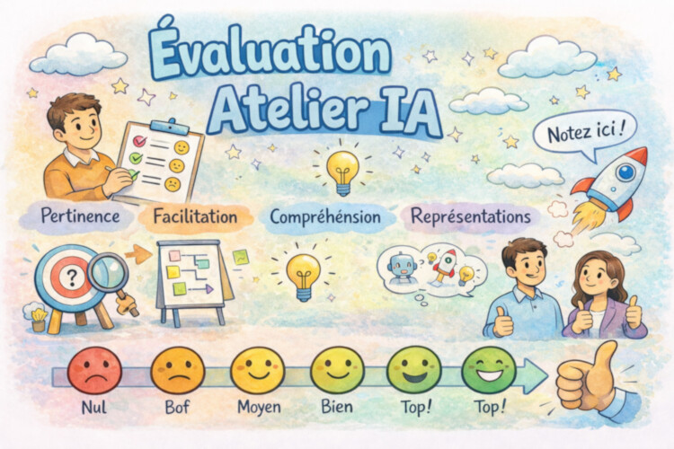 Evaluer l'Atelier de la facilitation appliquée à l'exploration de l'impact de l'IA sur les Métiers et le Travail